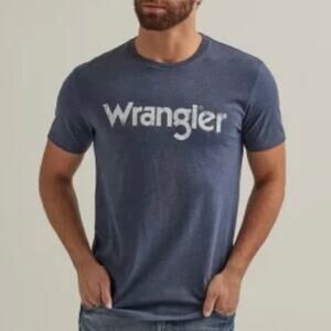 NWT Wrangler blue kabel logo t shirt